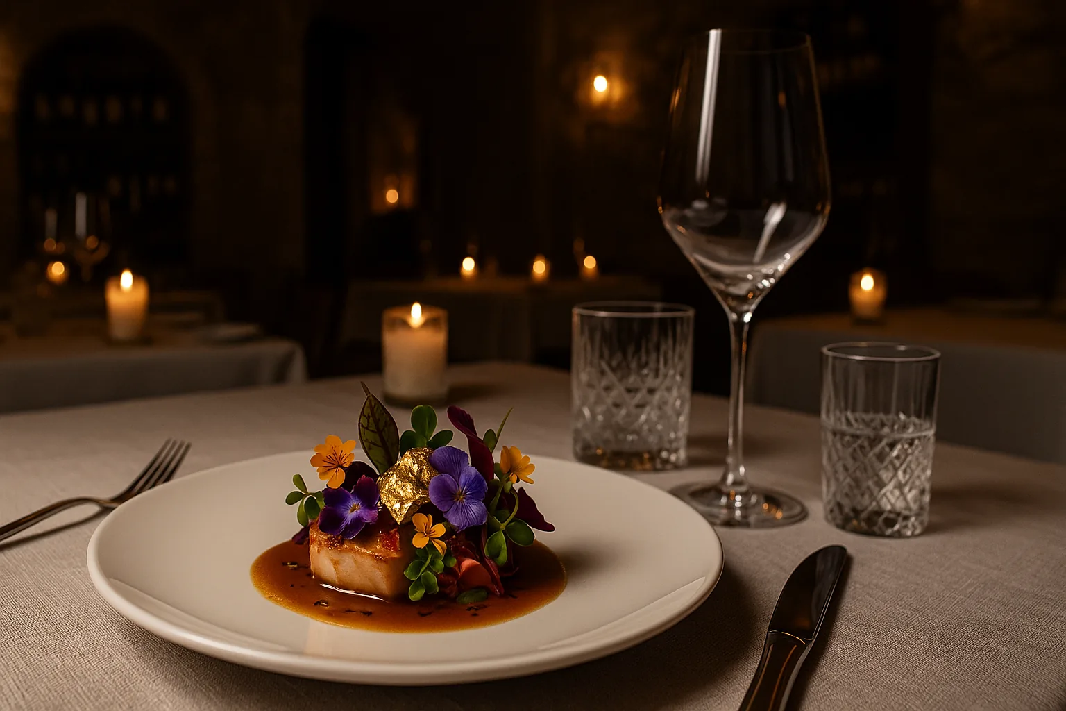 Michelin-star haute cuisine dining experience